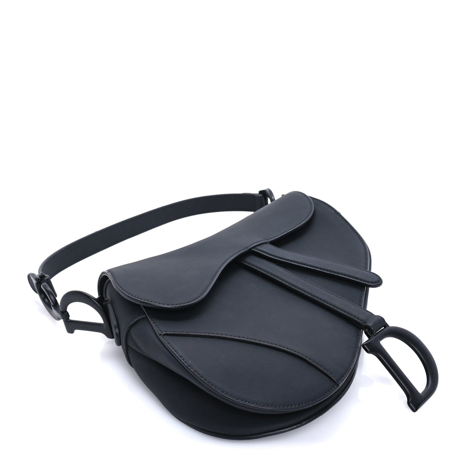 Christian Dior Ultra Matte Calfskin Saddle Bag Black Image 7