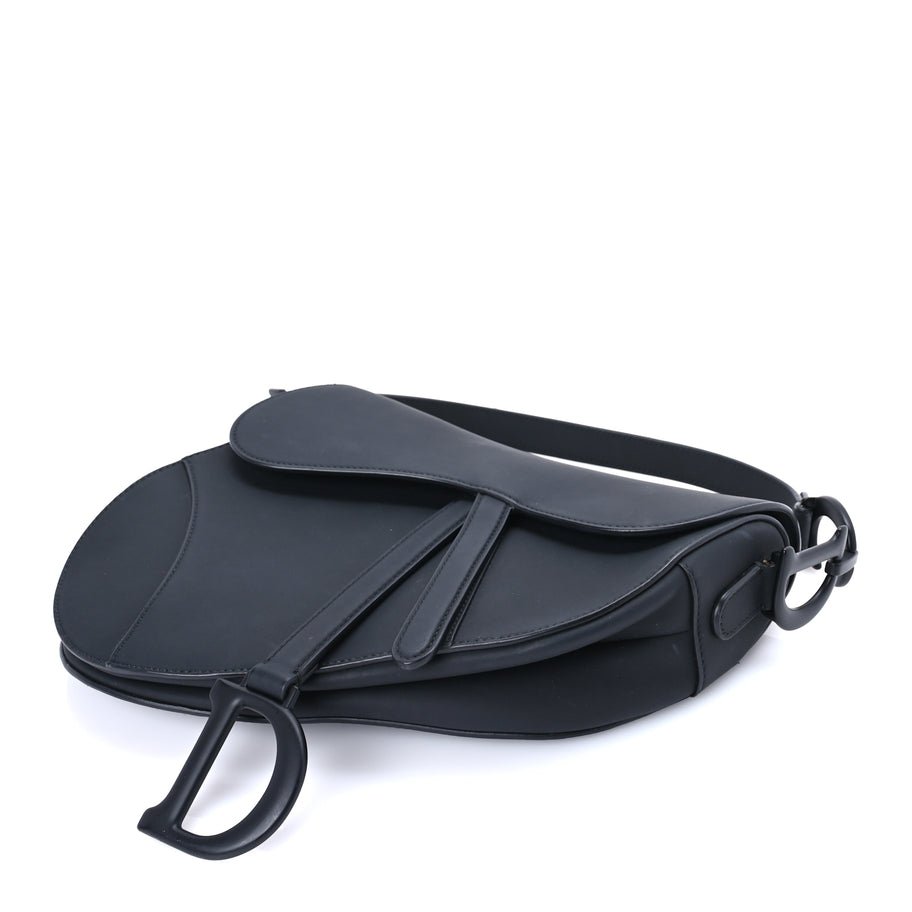 Christian Dior Ultra Matte Calfskin Saddle Bag Black Image 8