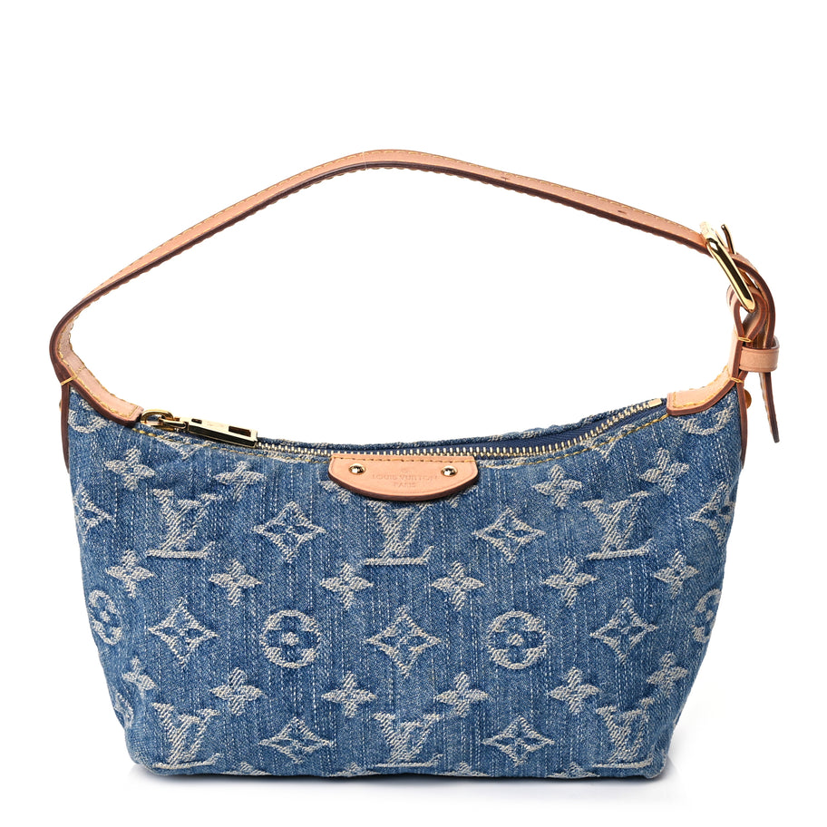 Louis Vuitton Monogram Denim Hills Pochette Blue Image 1
