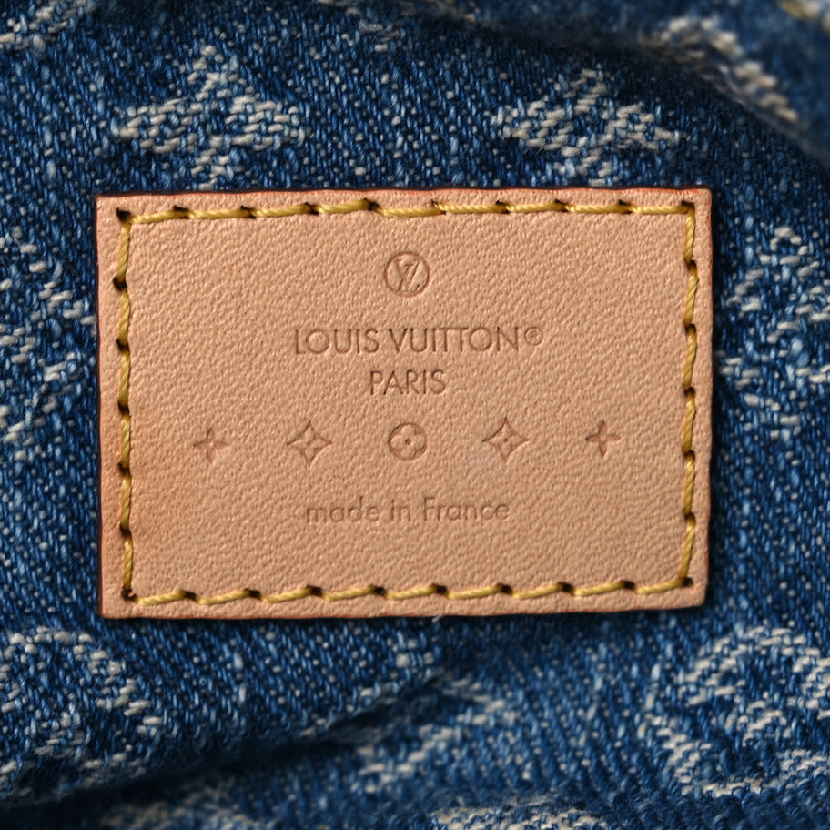 Louis Vuitton Monogram Denim Hills Pochette Blue Image 5