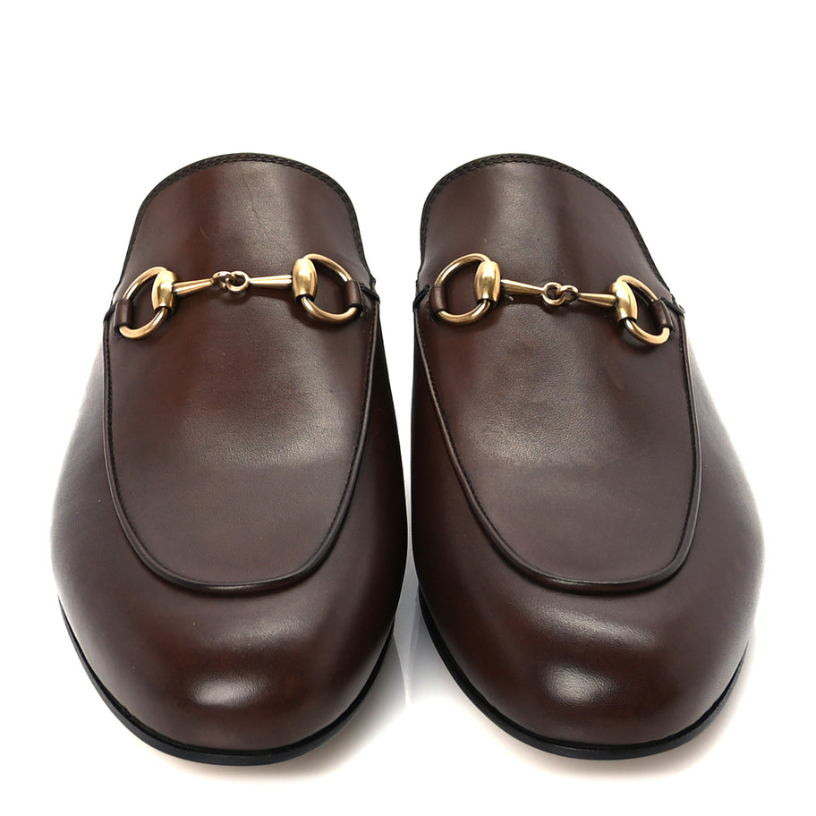 Gucci Womens Princetown Slippers 37 Fondente Brown Image 4