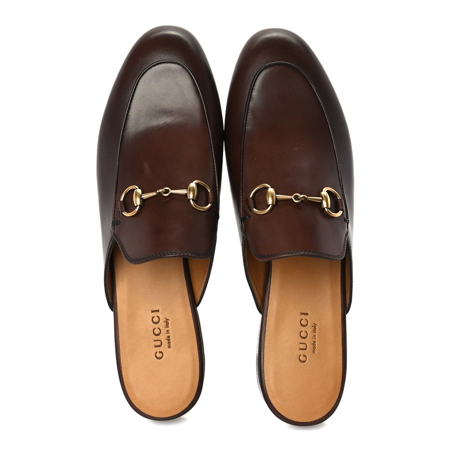 Gucci Womens Princetown Slippers 37 Fondente Brown Image 5