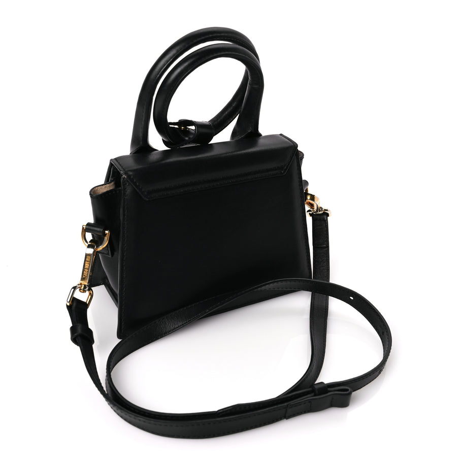 Jacquemus Smooth Calfskin The Knot Chiquito Black Image 2