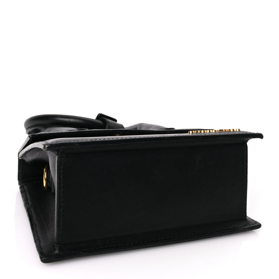 Jacquemus Smooth Calfskin The Knot Chiquito Black Image 3