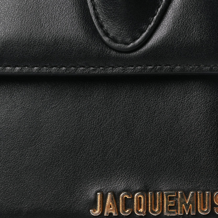 Jacquemus Smooth Calfskin The Knot Chiquito Black Image 6