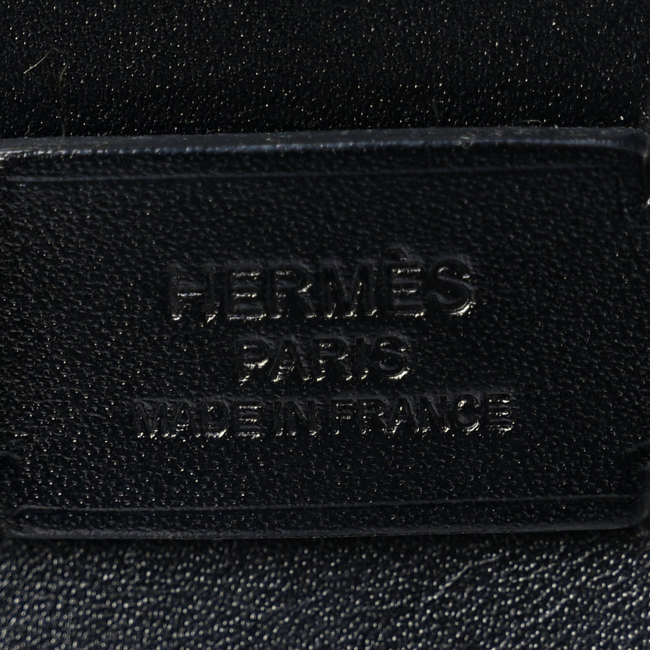 Hermes Military Toile Vache Hunter Herbag Zip Retourne 20 Ecru Black Image 5