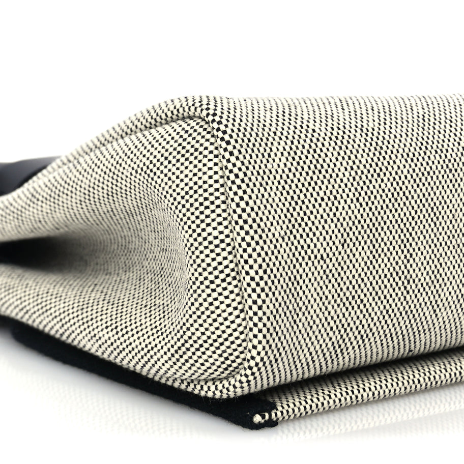 Hermes Military Toile Vache Hunter Herbag Zip Retourne 20 Ecru Black Image 7