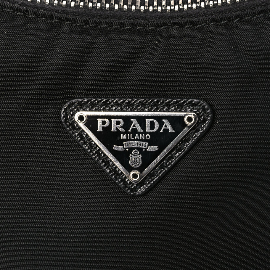 Prada Nylon Re-Edition 2005 Shoulder Bag Black Image 6