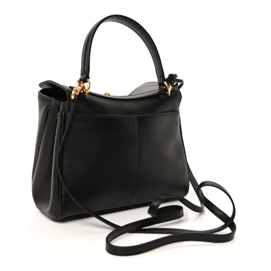 Balenciaga Natural Smooth Calfskin Small Rodeo Top Handle Handbag Black Image 2