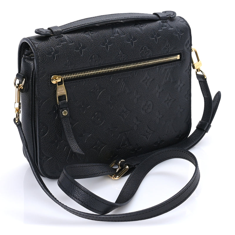  Louis Vuitton Empreinte Pochette Metis  Black
