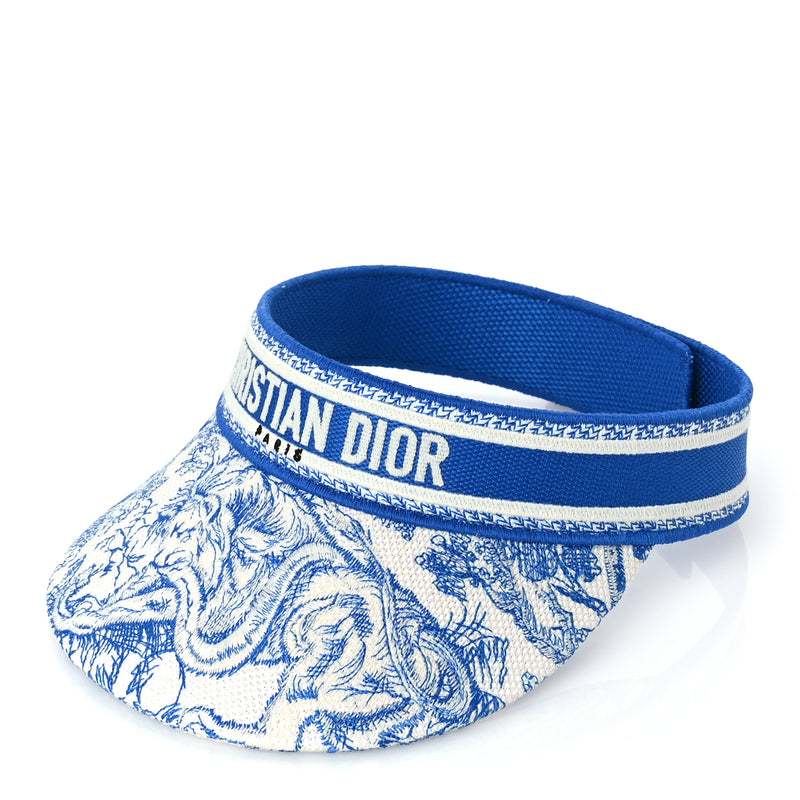  Christian Dior Toile De Jouy Reverse Visor Blue