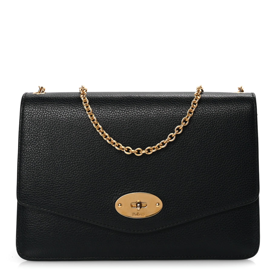 Mulberry Small Classic Grain Calfskin Medium Darley  Black Image 1