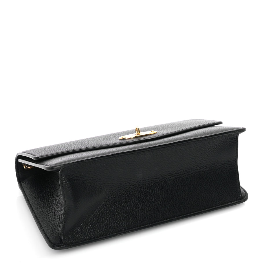 Mulberry Small Classic Grain Calfskin Medium Darley  Black Image 3