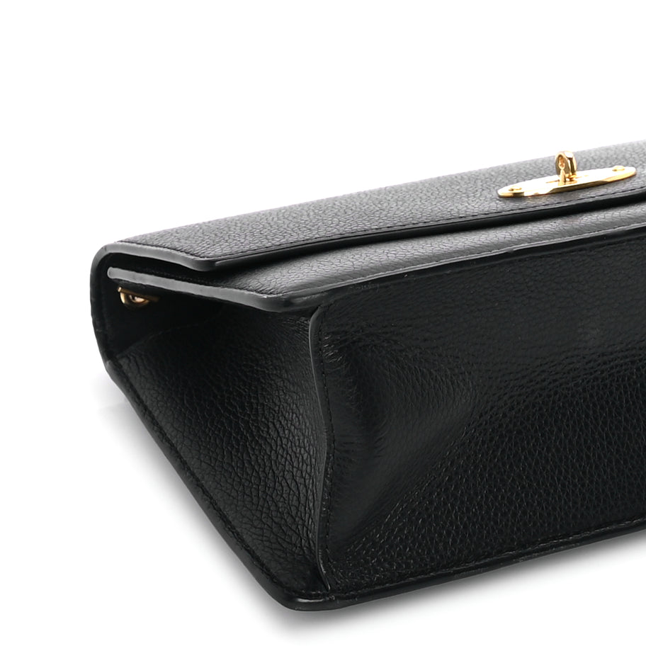 Mulberry Small Classic Grain Calfskin Medium Darley  Black Image 7