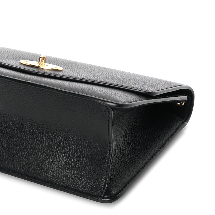 Mulberry Small Classic Grain Calfskin Medium Darley  Black Image 8