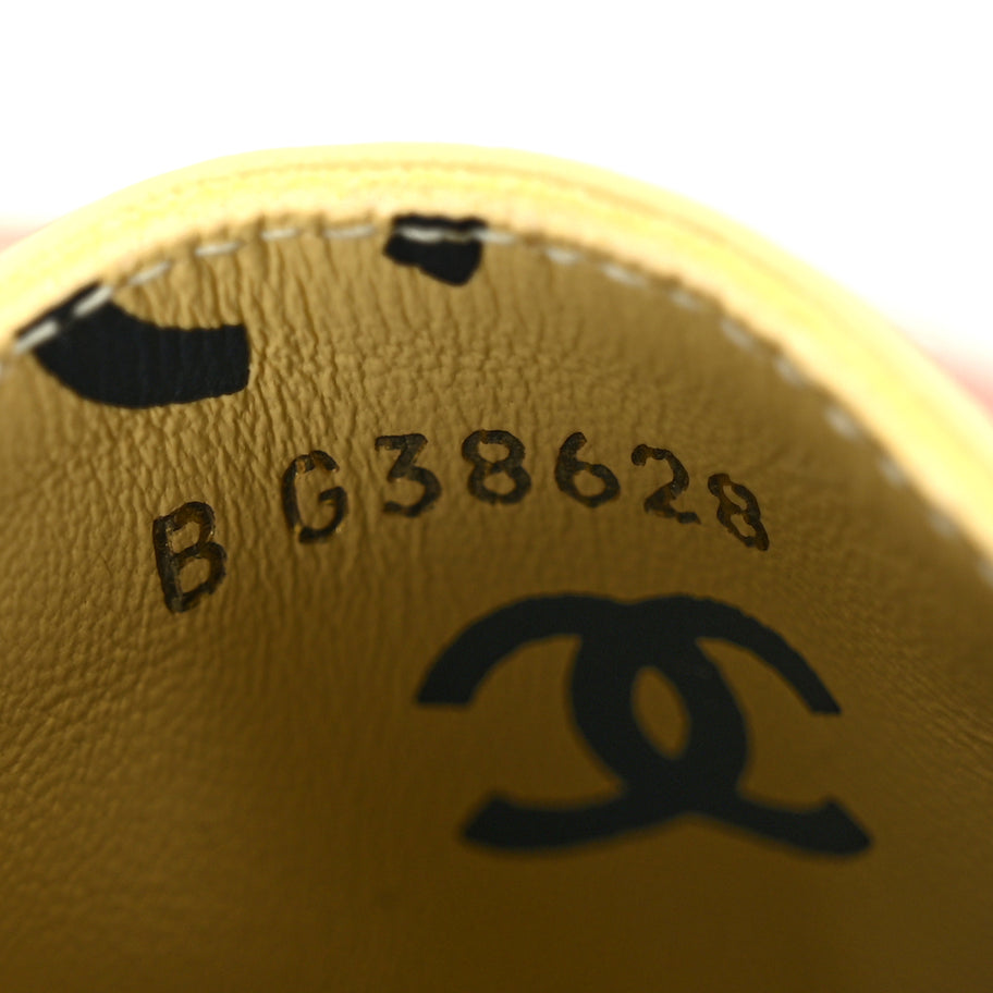 Chanel Lambskin Printed Coco Beach Espadrilles 38 Beige Black Image 8