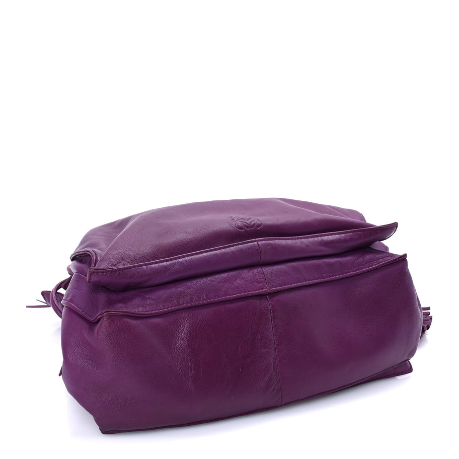 Loewe Calfskin Flamenco Shoulder Bag  Purple Image 3
