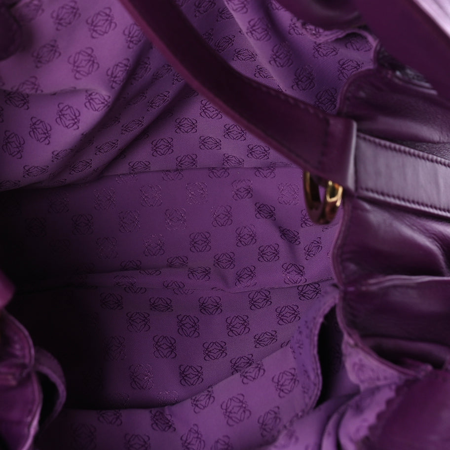 Loewe Calfskin Flamenco Shoulder Bag  Purple Image 4