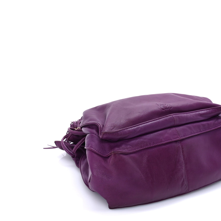 Loewe Calfskin Flamenco Shoulder Bag  Purple Image 7