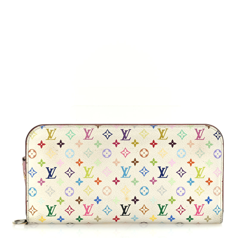  Louis Vuitton Monogram Multicolor Insolite Wallet White Litchi