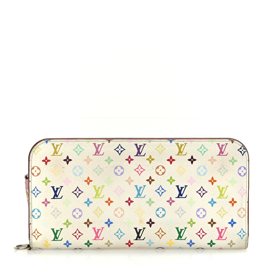 Louis Vuitton Monogram Multicolor Insolite Wallet White Litchi Image 1