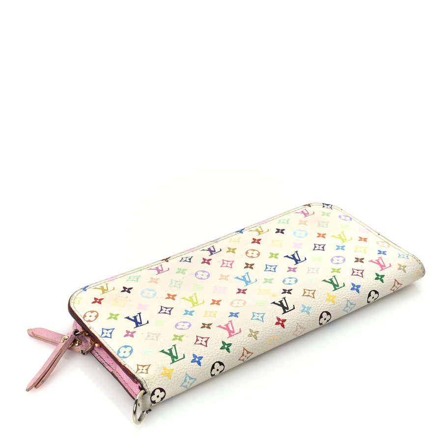 Louis Vuitton Monogram Multicolor Insolite Wallet White Litchi Image 5