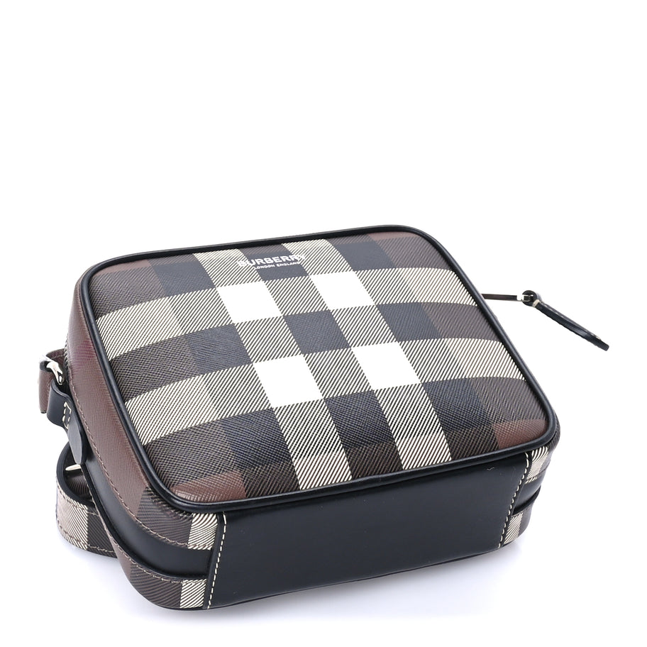 Burberry Canvas Check Crossbody Bag  Birch Brown Image 3