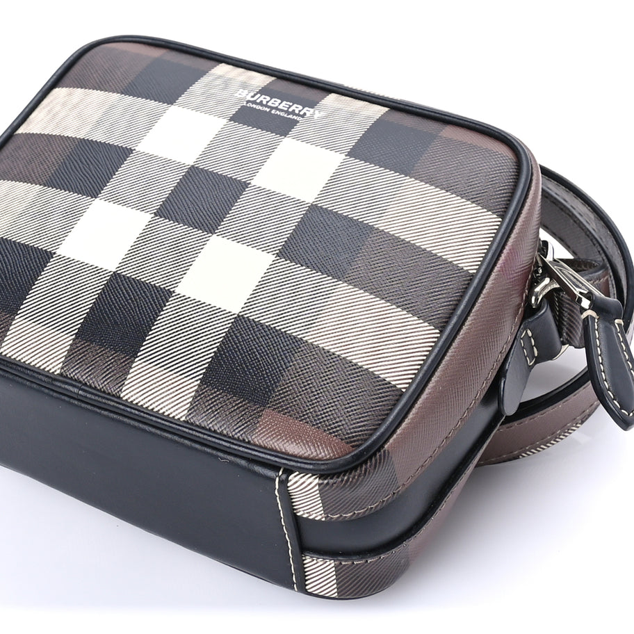 Burberry Canvas Check Crossbody Bag  Birch Brown Image 4