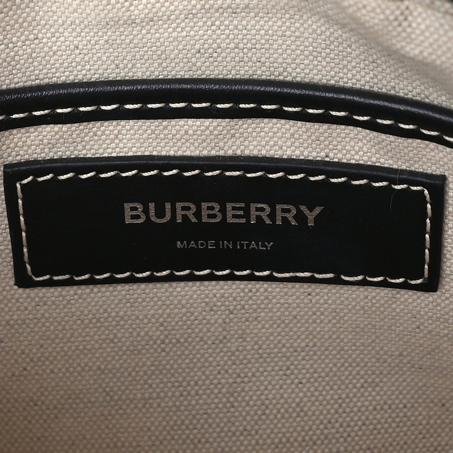 Burberry Canvas Check Crossbody Bag  Birch Brown Image 5