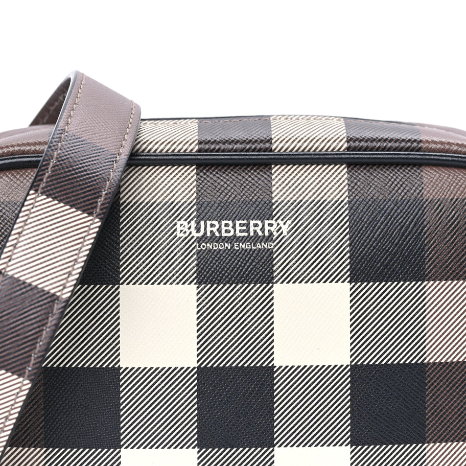 Burberry Canvas Check Crossbody Bag  Birch Brown Image 6