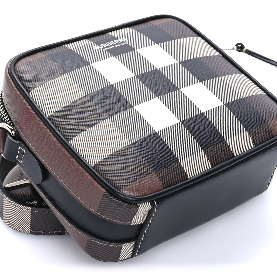 Burberry Canvas Check Crossbody Bag  Birch Brown Image 7