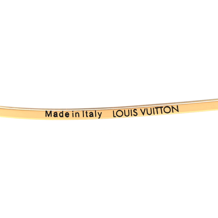 Louis Vuitton Metal Crystal LV Glam 2.0 Oval Sunglasses Pink Image 4