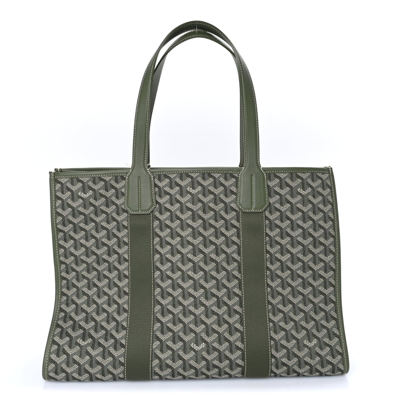  Goyard Jacquard Villette MM Tote  Khaki