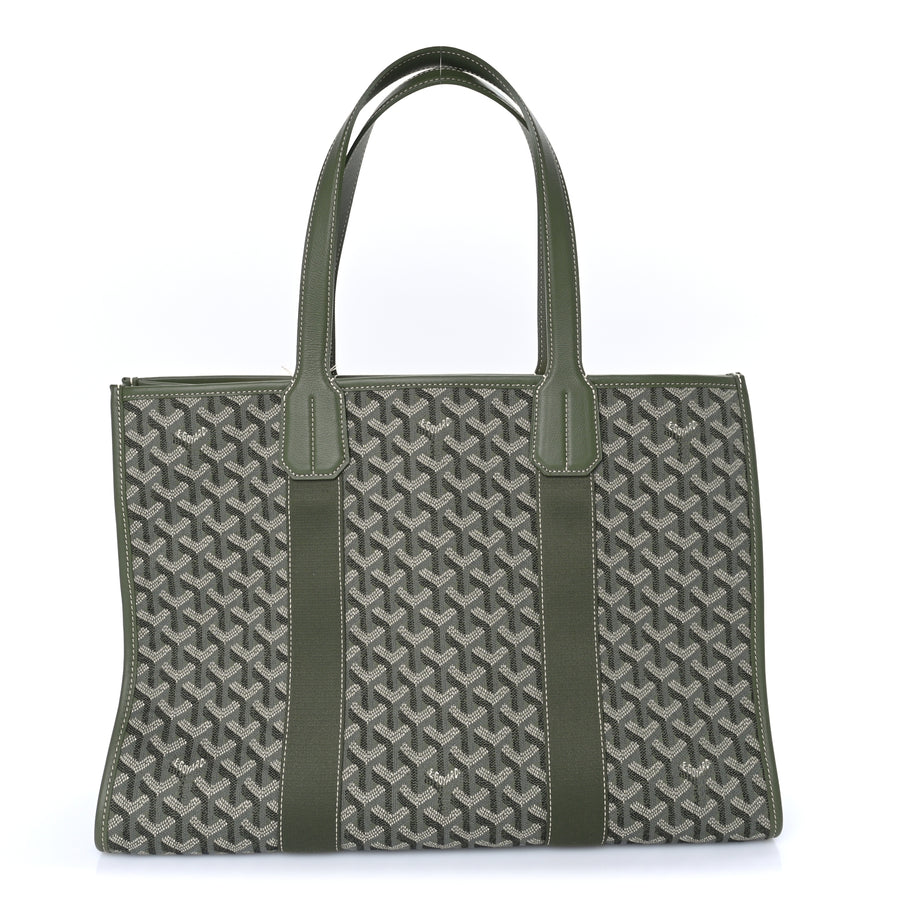 Goyard Jacquard Villette MM Tote  Khaki Image 1