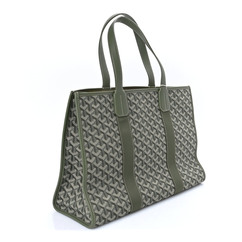  Goyard Jacquard Villette MM Tote  Khaki