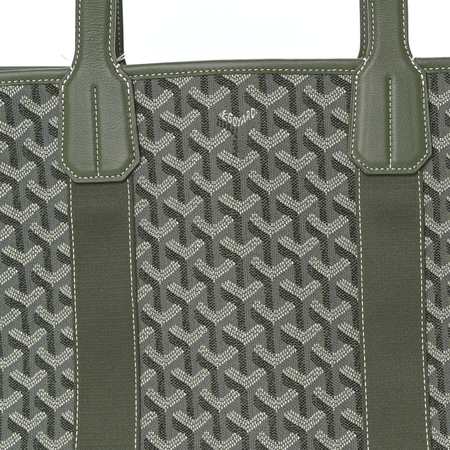 Goyard Jacquard Villette MM Tote  Khaki Image 6