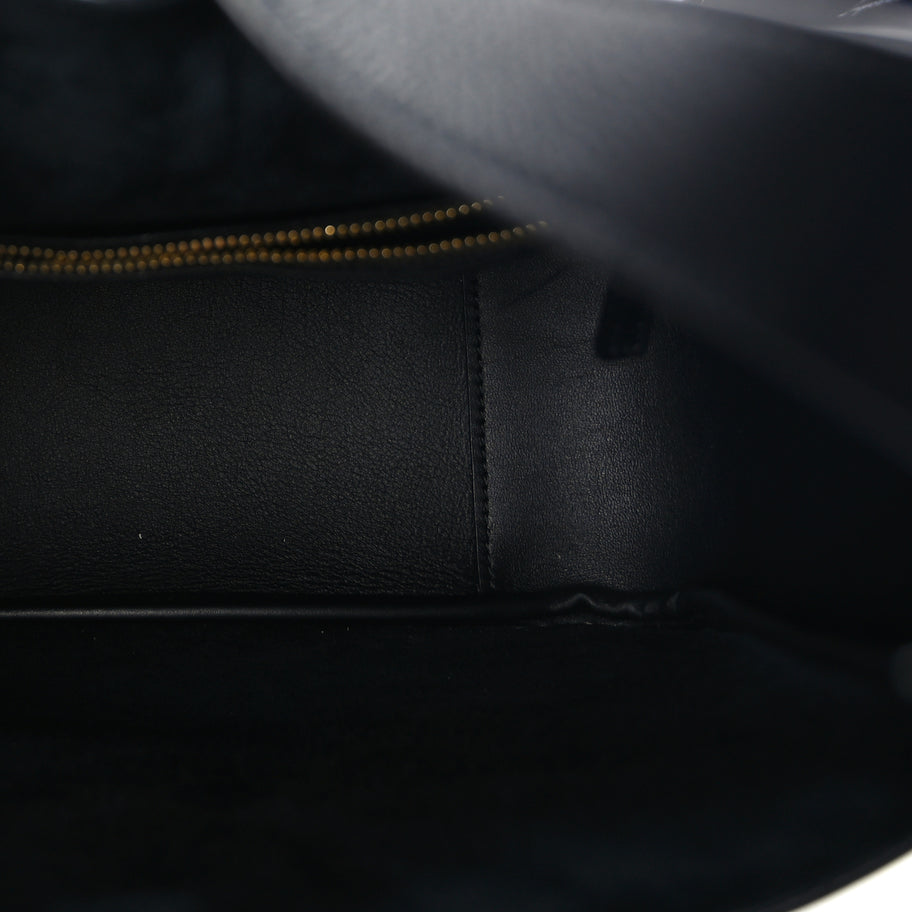 Saint Laurent Grained Calfskin Small Le 5 A 7 Supple Hobo Black Image 4