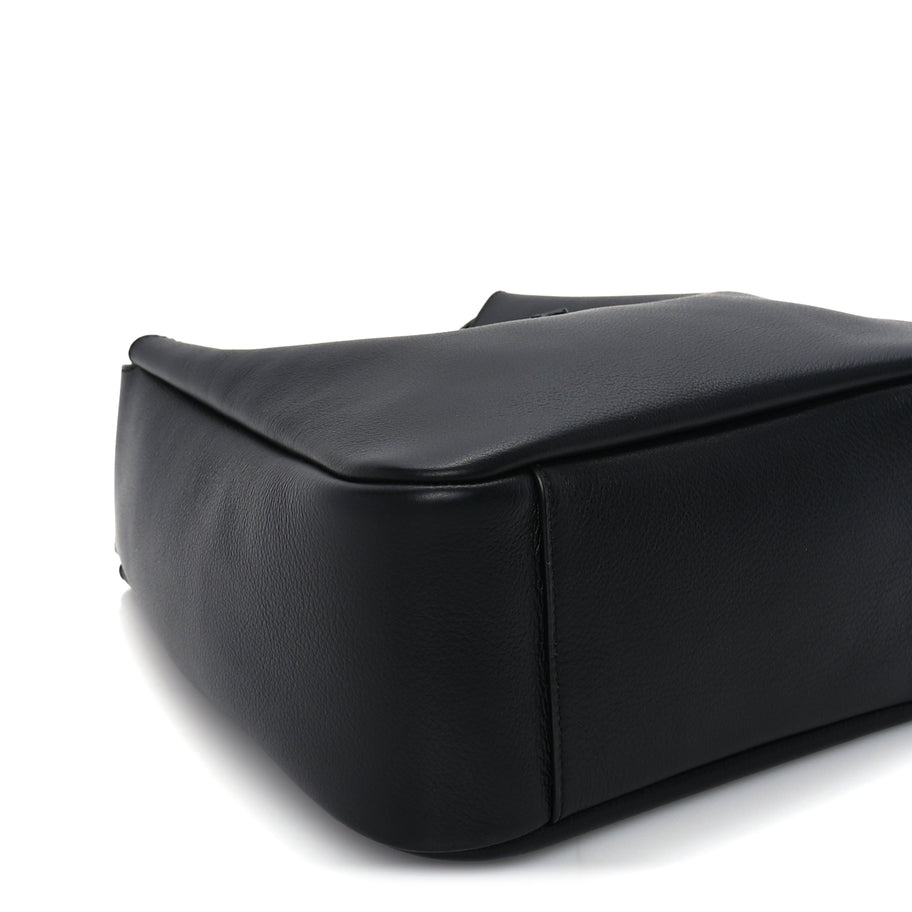 Saint Laurent Grained Calfskin Small Le 5 A 7 Supple Hobo Black Image 7