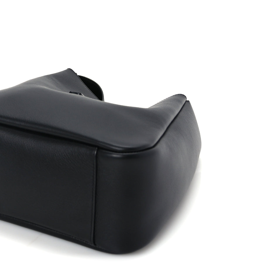 Saint Laurent Grained Calfskin Small Le 5 A 7 Supple Hobo Black Image 8
