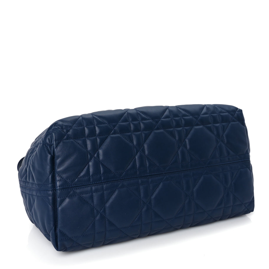 Christian Dior Calfskin Macrocannage Large Toujours   Deep Ocean Blue Image 4