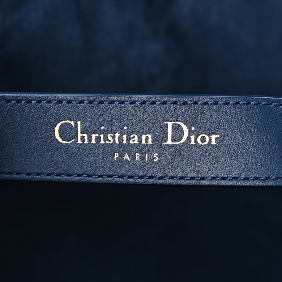 Christian Dior Calfskin Macrocannage Large Toujours   Deep Ocean Blue Image 7