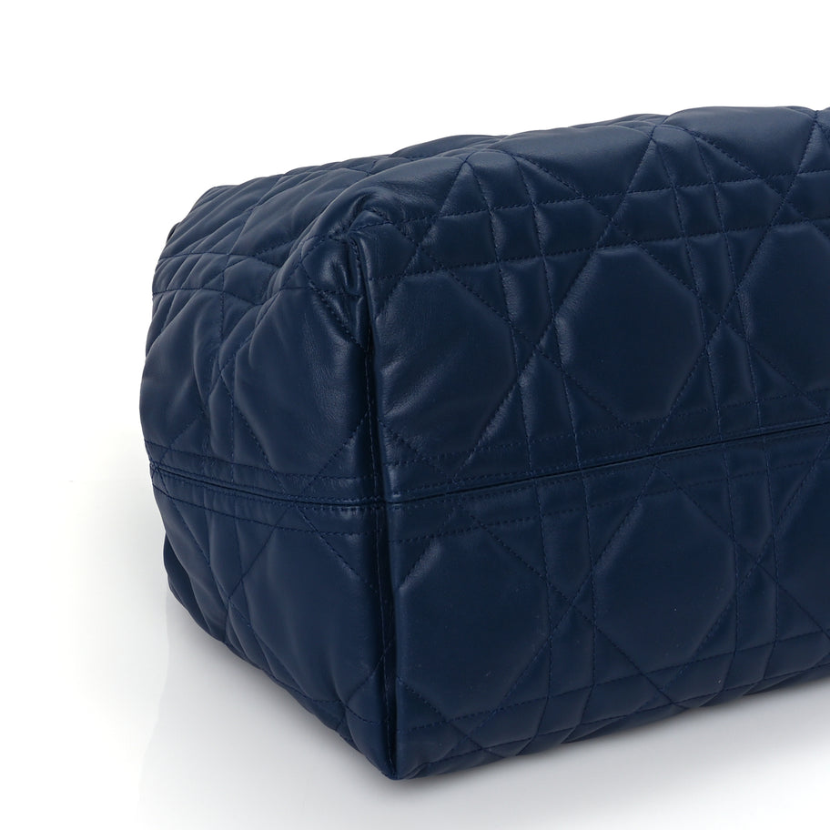 Christian Dior Calfskin Macrocannage Large Toujours   Deep Ocean Blue Image 8