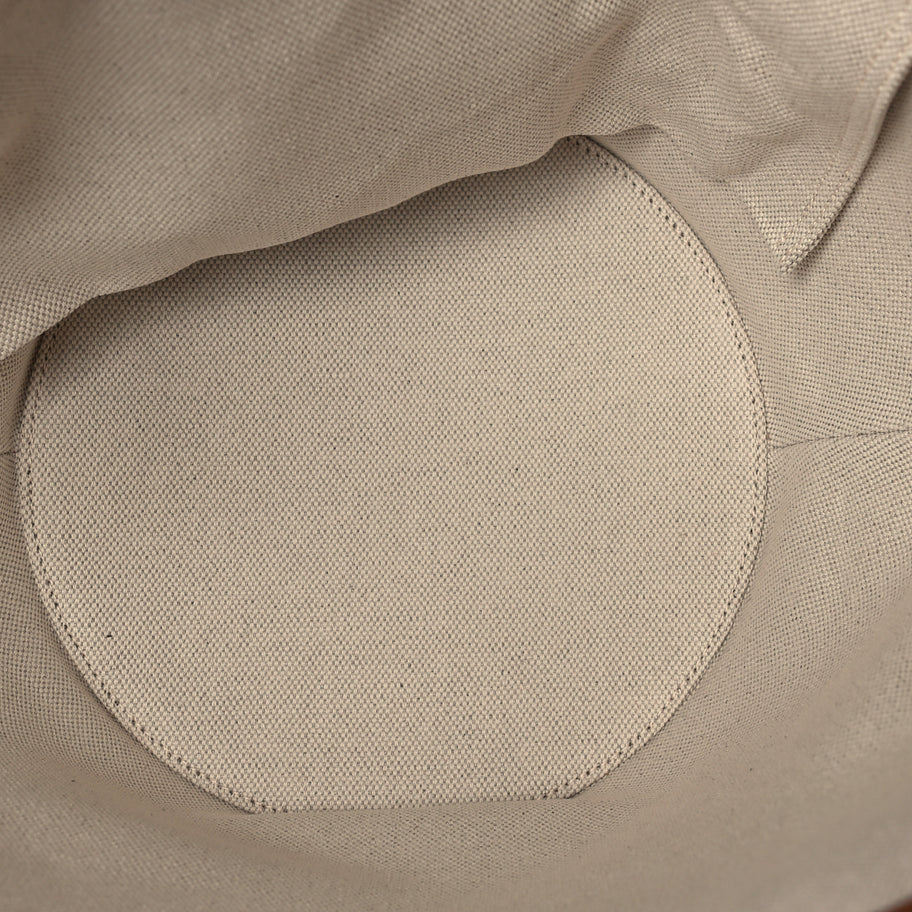 Saint Laurent Linen Calfskin Rive Gauche Tote  Greggio Brick Image 4