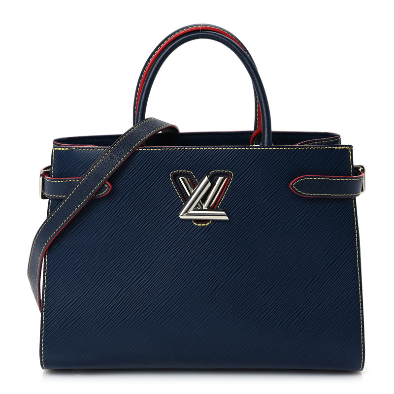  Louis Vuitton Epi Twist Tote Indigo Coquelicot