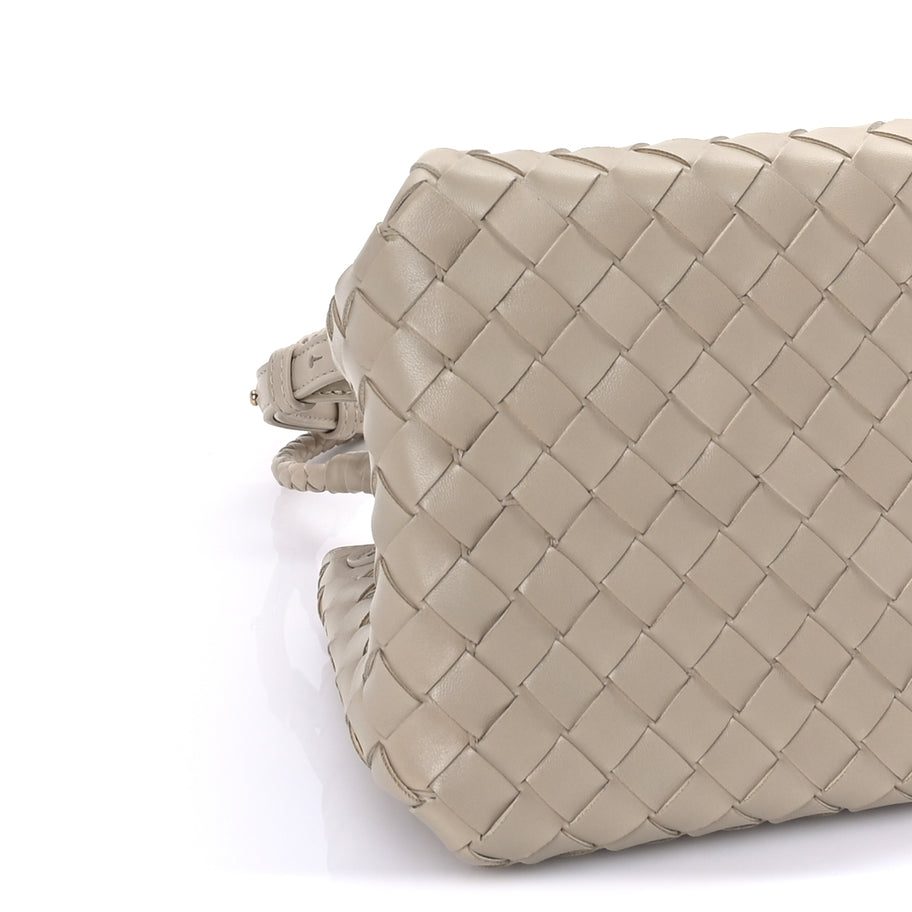 Bottega Veneta Nappa Intrecciato Mini Parachute Shoulder Bag Ecru Image 7