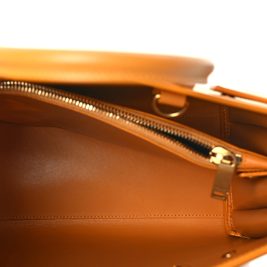 Saint Laurent Palmelatto Calfskin Baby Sac De Jour Senape Yellow Image 4