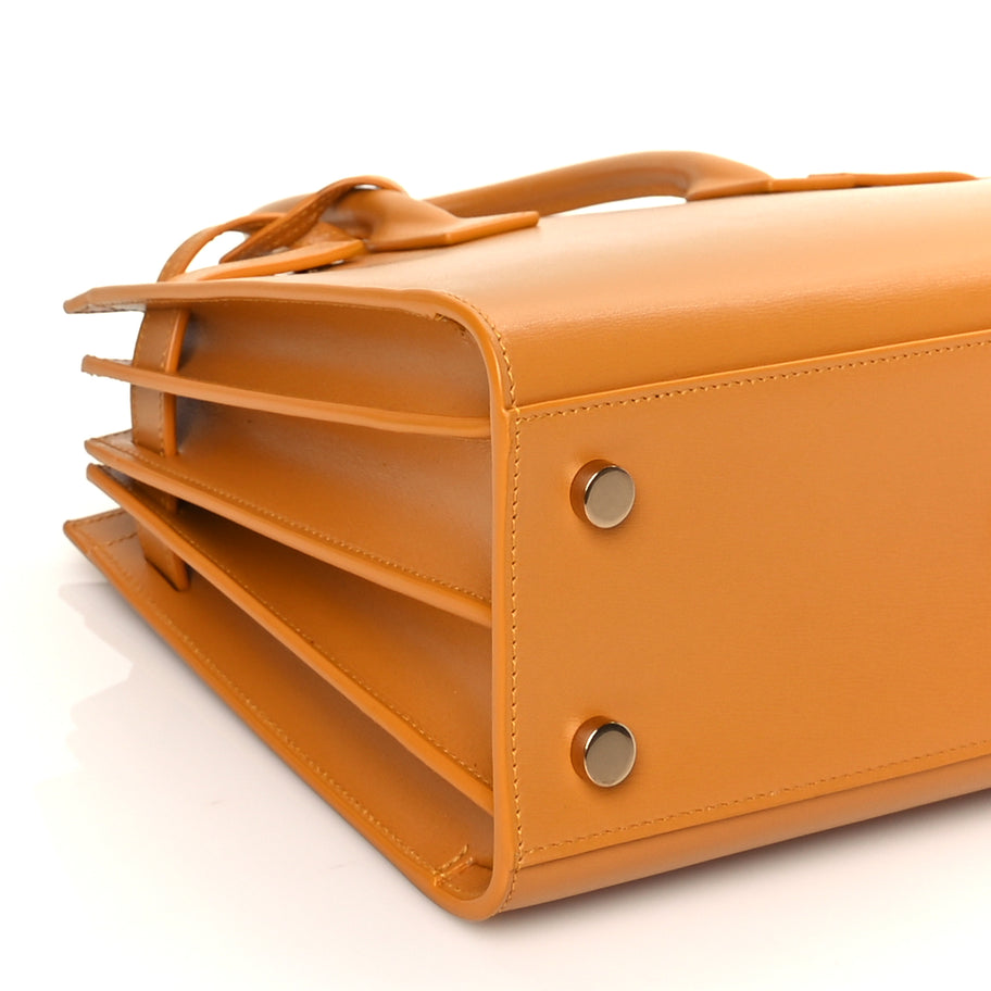 Saint Laurent Palmelatto Calfskin Baby Sac De Jour Senape Yellow Image 7