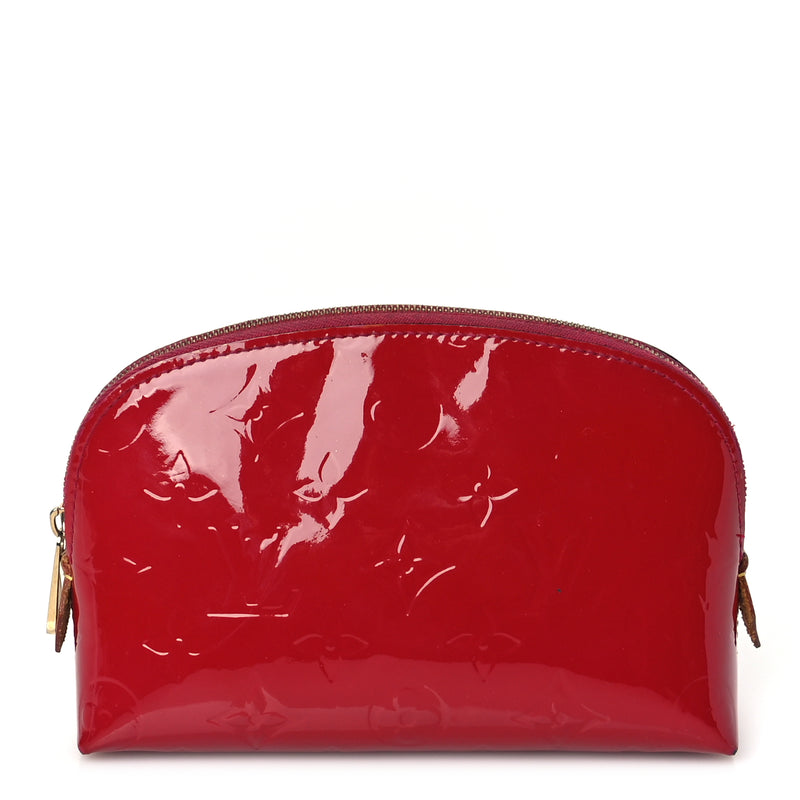  Louis Vuitton Vernis Cosmetic Pouch Rose Indien