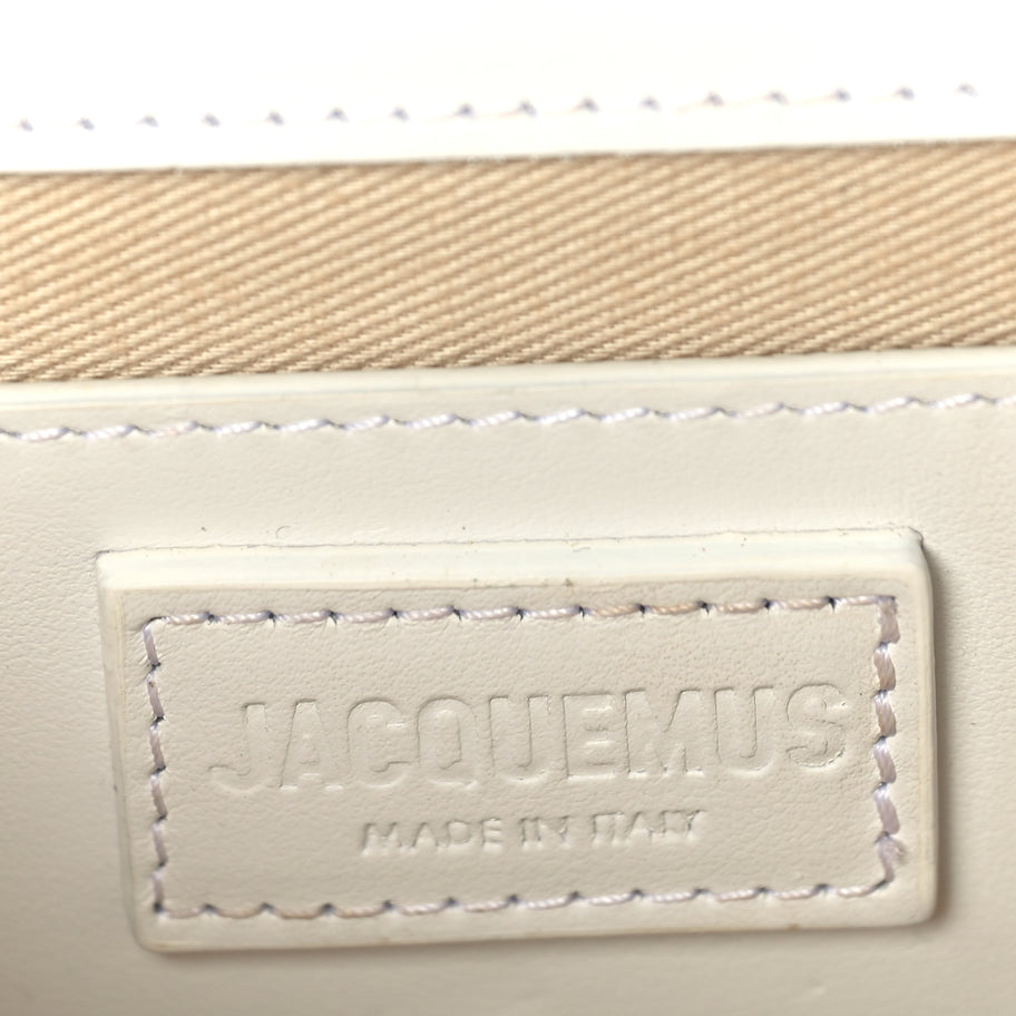 Jacquemus Smooth Calfskin Le Grand Bambino White Image 5