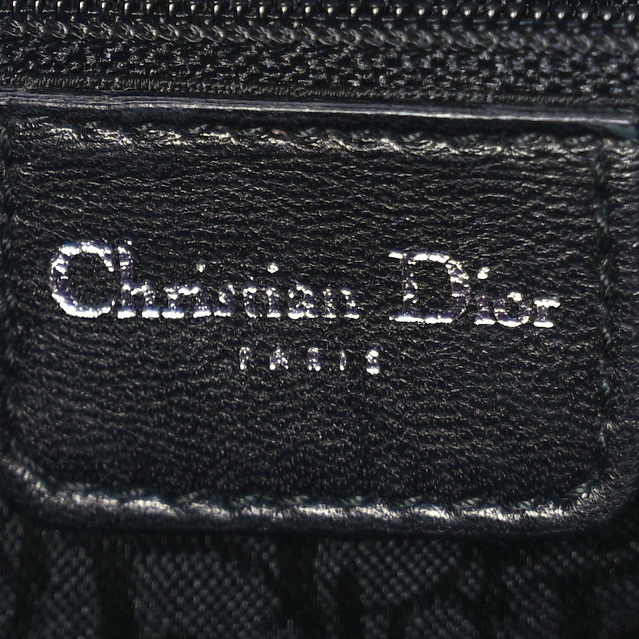 Christian Dior Silk Jersey Crystal Hardcore Bag Navy Image 5